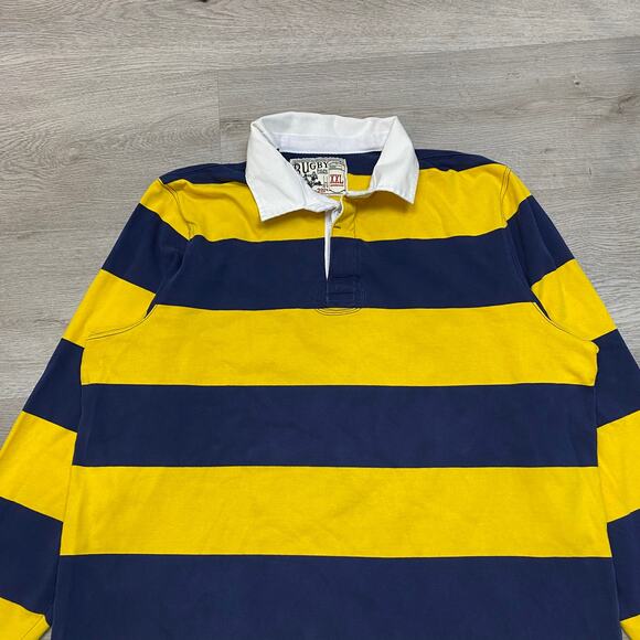 RUGBY Ralph Lauren RLFC Skull Crossbones Rugby Shirt Men's 2XL - Picture 2 of 11